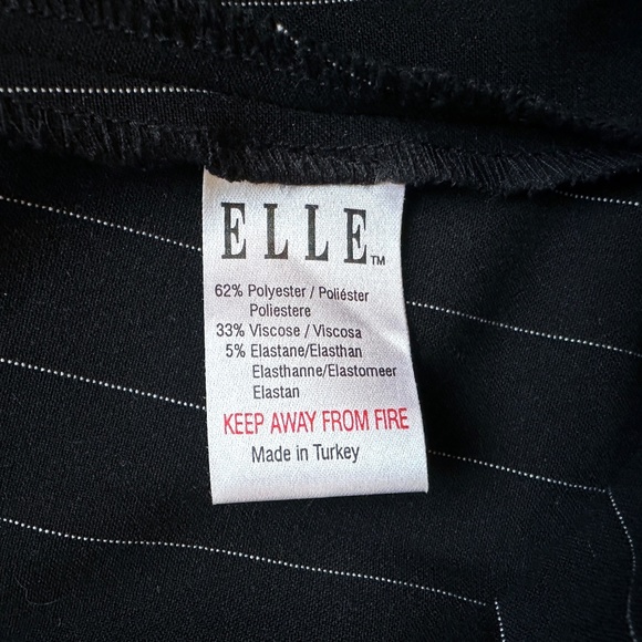 ELLE black pinstriped pants - Picture 10 of 11